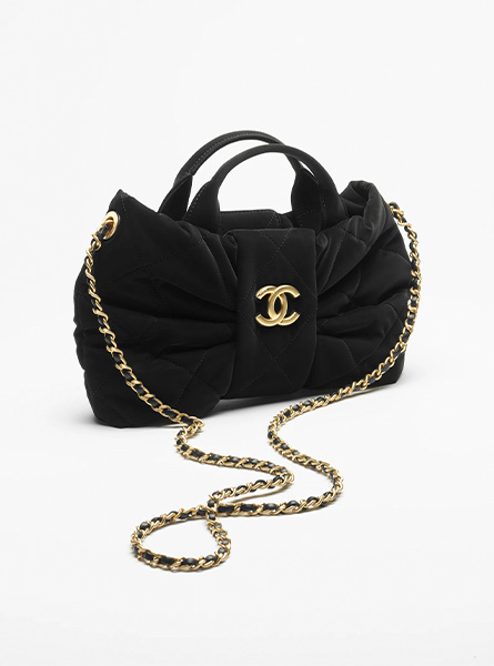 高仿CHANEL包包 | A货香奈儿女包 2025/26秋冬系列 黑色迷你蝴蝶结手袋