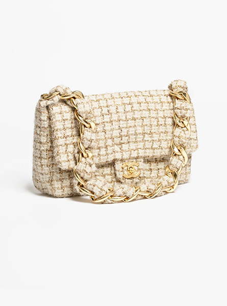 高仿CHANEL包包 | A货香奈儿女包 2025/26秋冬系列 米色大号口盖包