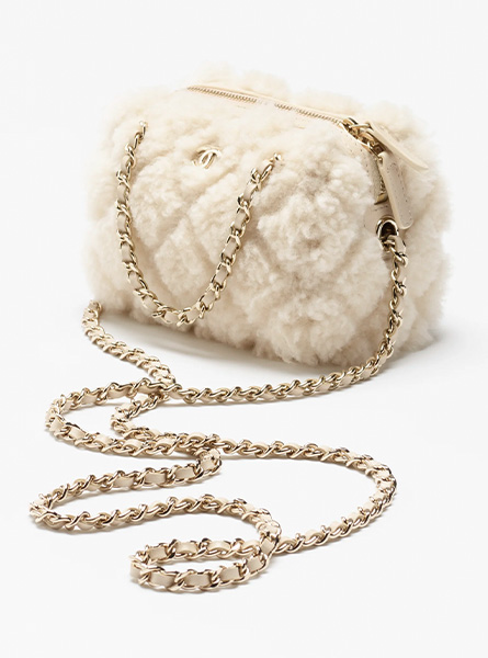 高仿CHANEL包包 | A货香奈儿女包 2025/26秋冬系列 米色经典链条晚宴包