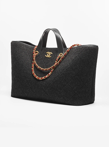 高仿CHANEL包包 | A货香奈儿女包 2025/26秋冬系列 深灰色Maxi购物包