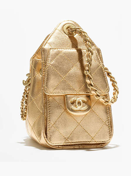高仿CHANEL包包 | A货香奈儿女包 2025/26早春度假系列 金色CHANEL 25迷你手袋