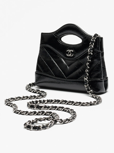 高仿CHANEL包包 | A货香奈儿女包 2025/26秋冬系列 黑色链条手拿包