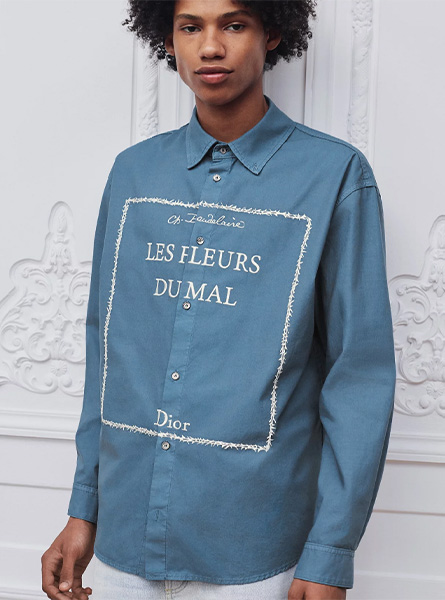 DIOR高仿男装 | 迪奥 A货服装  2026夏季DIOR新款 蓝色外套衬衫