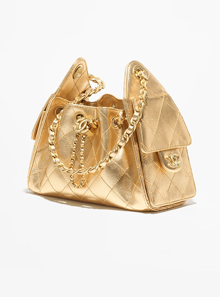 高仿CHANEL包包 | A货香奈儿女包 2025/26早春度假系列 金色CHANEL 25迷你手袋