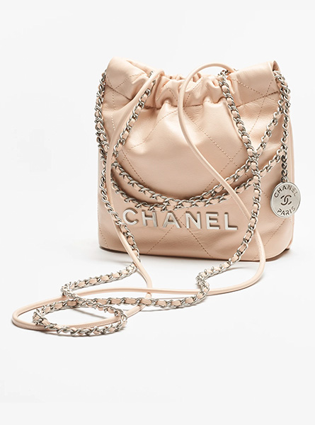 高仿CHANEL包包 | A货香奈儿女包 2025/26早春度假系列 米色CHANEL 22 迷你手袋