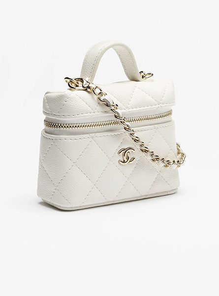 高仿CHANEL包包 | A货香奈儿女包 2025/26秋冬系列 白色经典迷你手袋吊饰