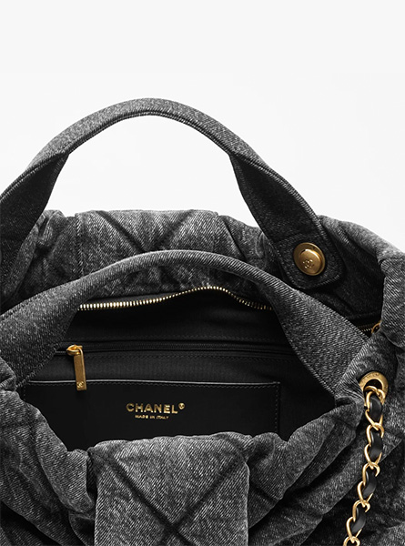 高仿CHANEL包包 | A货香奈儿女包 2025/26秋冬系列 深灰色超大蝴蝶结手袋