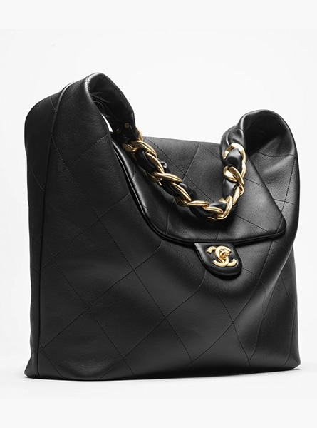 高仿CHANEL包包 | A货香奈儿女包 2025/26秋冬系列 黑色超大号流浪包