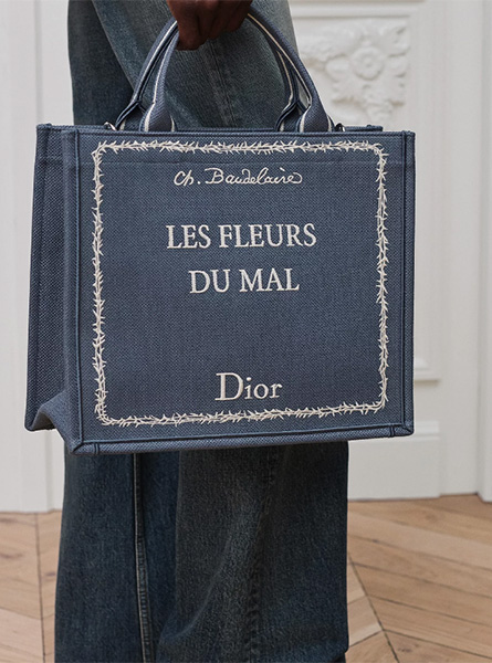 高仿DIOR包包 | A货迪奥女包 2026春夏DIOR新款 蓝色中号 Book Tote 手袋 托特包