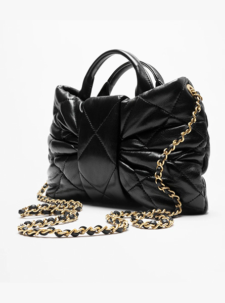 高仿CHANEL包包 | A货香奈儿女包 2025/26秋冬系列 黑色迷你蝴蝶结手袋