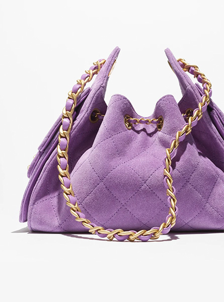 高仿CHANEL包包 | A货香奈儿女包 2025/26早春度假系列 紫色CHANEL 25迷你手袋