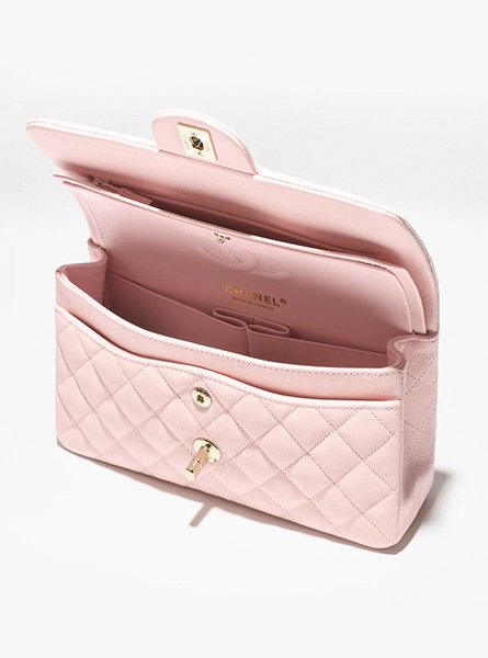 高仿CHANEL包包 | A货香奈儿女包 2025/26早春度假系列 淡粉色小号经典手袋