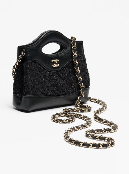 高仿CHANEL包包 | A货香奈儿女包 2025/26秋冬系列 黑色链条手拿包
