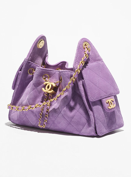 高仿CHANEL包包 | A货香奈儿女包 2025/26早春度假系列 紫色CHANEL 25迷你手袋