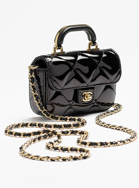 高仿CHANEL包包 | A货香奈儿女包 2025/26秋冬系列 黑色小号链条手抓包