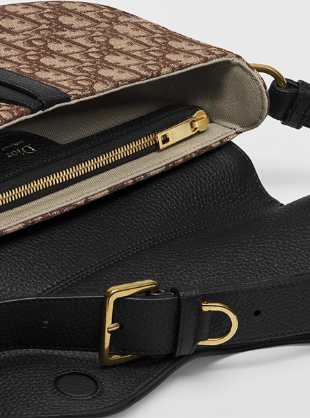 高仿DIOR包包 | A货迪奥男包 2026春夏DIOR新款 黑色马鞍包