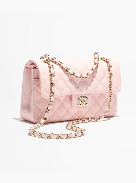 高仿CHANEL包包 | A货香奈儿女包 2025/26早春度假系列 淡粉色小号经典手袋