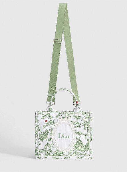 高仿DIOR包包 | A货迪奥女包 2026春夏DIOR新款 绿色小号 Book Tote 手袋 托特包