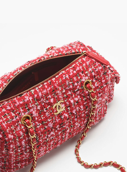 高仿CHANEL包包 | A货香奈儿女包 2025/26秋冬系列 红色小号保龄球包