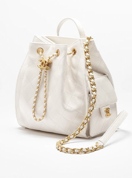 高仿CHANEL包包 | A货香奈儿女包 2025/26秋冬系列 白色CHANEL 25中号双肩背包