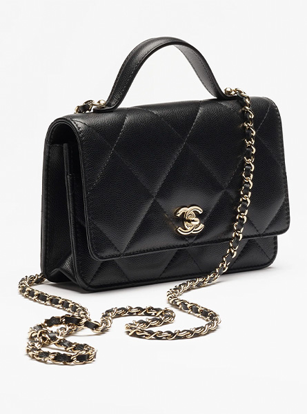 高仿CHANEL包包 | A货香奈儿女包 2025/26秋冬系列 黑色链条钱包