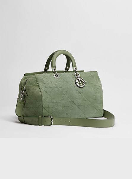 高仿DIOR包包 | A货迪奥男包 2026春夏DIOR新款 雪松绿色大号 Dior Granville 手袋