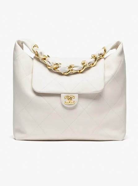高仿CHANEL包包 | A货香奈儿女包 2025/26秋冬系列 白色超大号流浪包