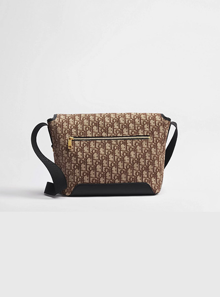 高仿DIOR包包 | A货迪奥男包 2026春夏DIOR新款 棕色小号 Dior Jett 翻盖信使包