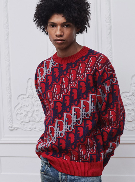 DIOR高仿男装 | 迪奥 A货服装  2026夏季DIOR新款 红色针织衫