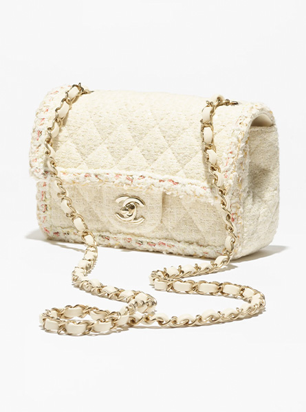 高仿CHANEL包包 | A货香奈儿女包 2025/26早春度假系列 淡黄色迷你经典手袋