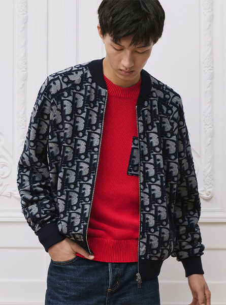 DIOR高仿男装 | 迪奥 A货服装  2026夏季DIOR新款 蓝色飞行员夹克