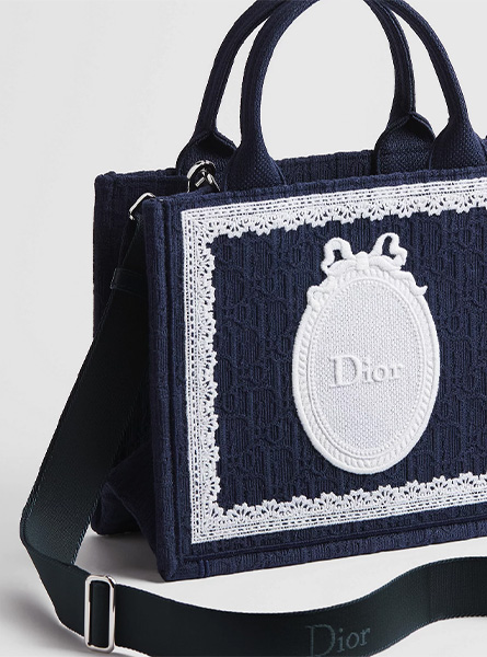 高仿DIOR包包 | A货迪奥女包 2026春夏DIOR新款 蓝色小号 Book Tote 手袋 托特包