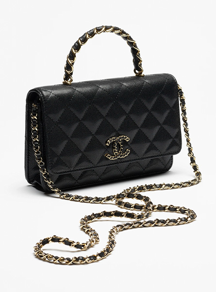 高仿CHANEL包包 | A货香奈儿女包 2025/26秋冬系列 黑色链条钱包