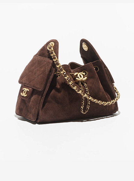 高仿CHANEL包包 | A货香奈儿女包 2025/26早春度假系列 深棕色CHANEL 25迷你手袋