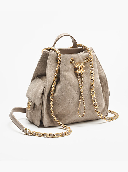 高仿CHANEL包包 | A货香奈儿女包 2025/26秋冬系列 深灰色CHANEL 25中号双肩背包