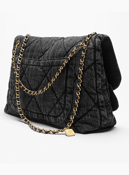 高仿CHANEL包包 | A货香奈儿女包 2025/26秋冬系列 深灰色MAXI口盖包