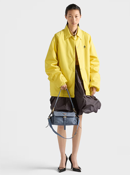 高仿PRADA包包 | A货普拉达女包 2026春夏新款 航天蓝Prada Explore中号Nappa皮革单肩包