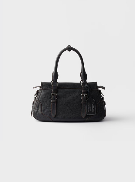 高仿PRADA包包 | A货普拉达女包 2026春夏新款 黑色大号皮革托特包