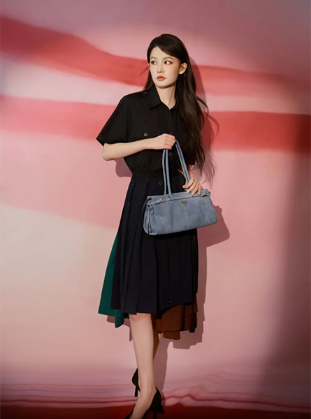 高仿PRADA包包 李沁同款包包