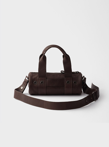 高仿PRADA包包 | A货普拉达女包 2026春夏新款 咖啡棕Prada Route 中号皮革手提包