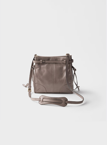 高仿PRADA包包 | A货普拉达女包 2026春夏新款 青灰色Prada Bonnie 皮革迷你单肩包