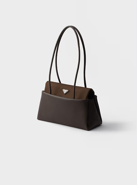 高仿PRADA包包 | A货普拉达女包 2026春夏新款 咖啡棕Prada Passage中号皮革手袋