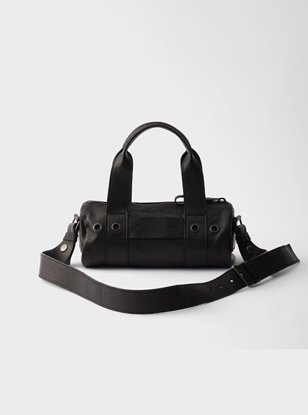 高仿PRADA包包 | A货普拉达女包 2026春夏新款 黑色Prada Route 中号皮革手提包