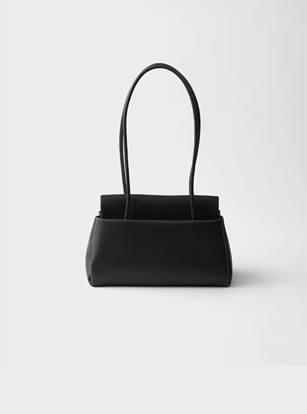 高仿PRADA包包 | A货普拉达女包 2026春夏新款 黑色Prada Passage中号皮革手袋