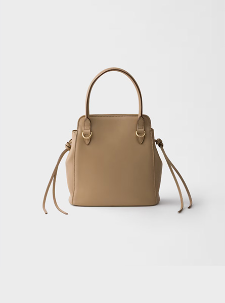 高仿PRADA包包 | A货普拉达女包 2026春夏新款 沙黄色Prada Carry迷你皮革手袋