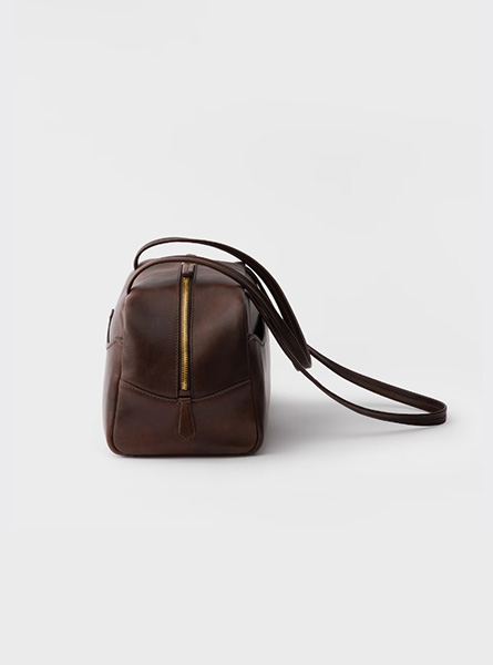 高仿PRADA包包 | A货普拉达女包 2026春夏新款 可可棕Prada Carry 大号复古皮革保龄球包