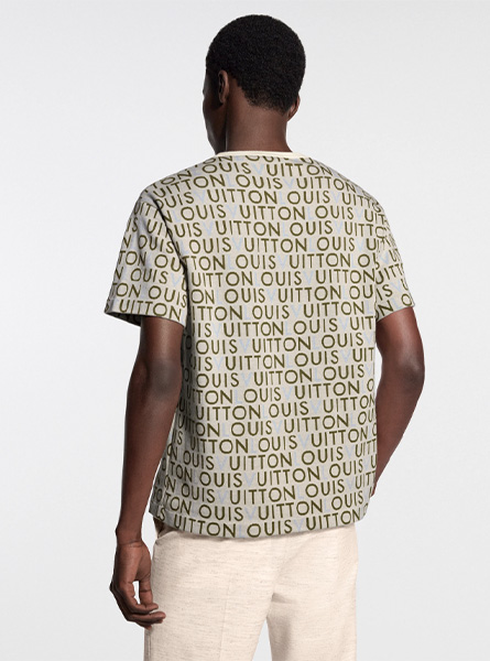 LV高仿男装 | 路易威登 A货服装  2026春夏LV新款 提花标识短袖圆领衫