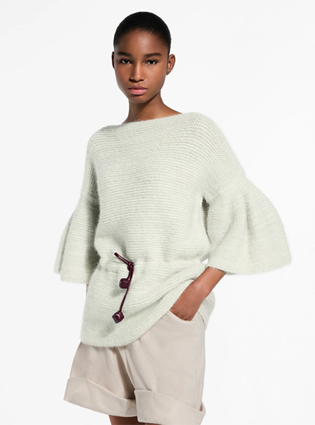 LV高仿女装 | 路易威登 A货服装  2026春夏LV新款 喇叭袖针织上衣