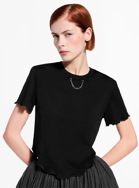 LV高仿女装 | 路易威登 A货服装  2026春夏LV新款 扇形下摆短上衣