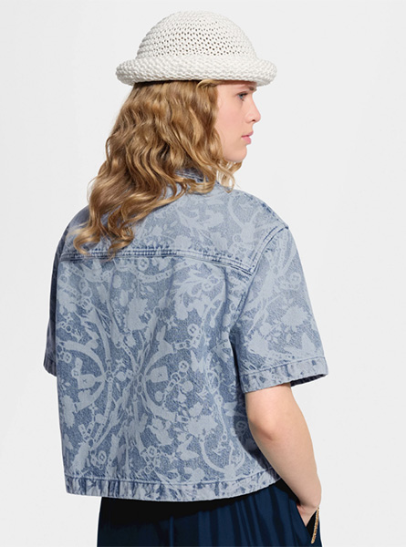 LV高仿女装 | 路易威登 A货服装  2026春夏LV新款 LV BLOOM 牛仔衬衫